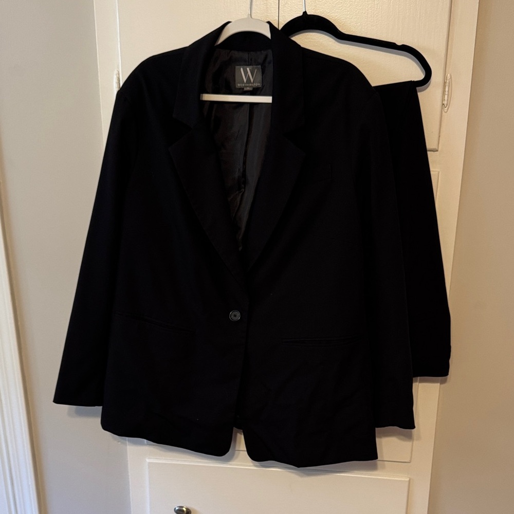 Worthington Women's Black  Pants Suit 3X 28W